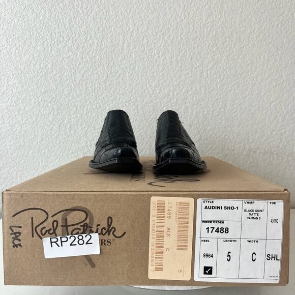 Rod Patrick Womens Pull on Shoes 5C Brown Caiman Exotic Western Boots Loafers - Picture 10 of 11